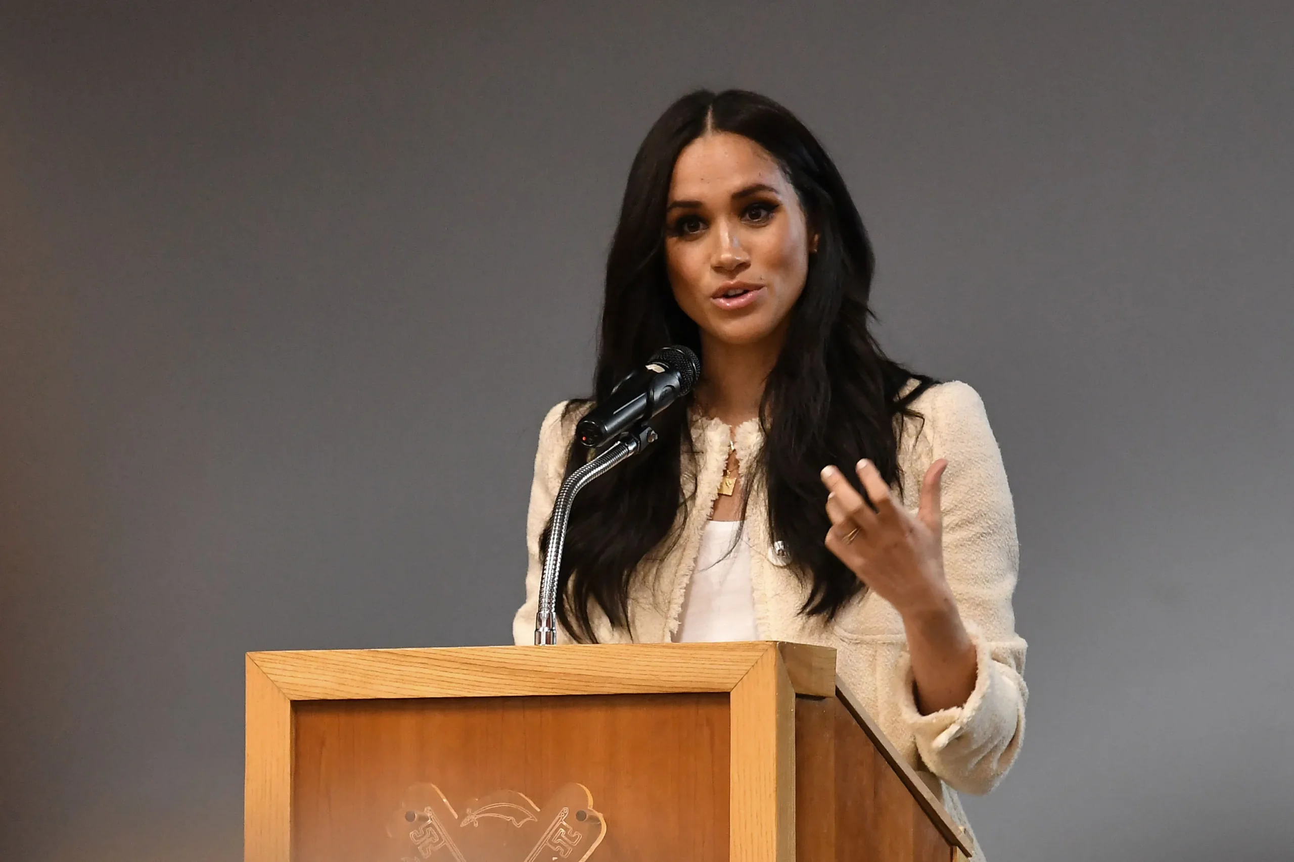 Meghan Markle delivers powerful speech as Prince Harry watches on hours before Princess Kate's devastating cancer news